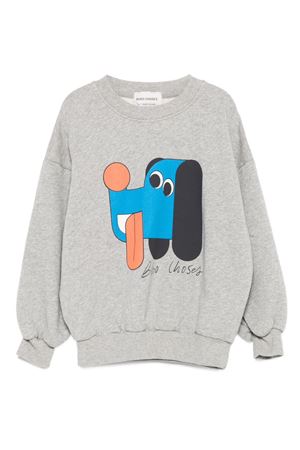grey cotton sweatshirt BOBO CHOSES KIDS | B225AC031041